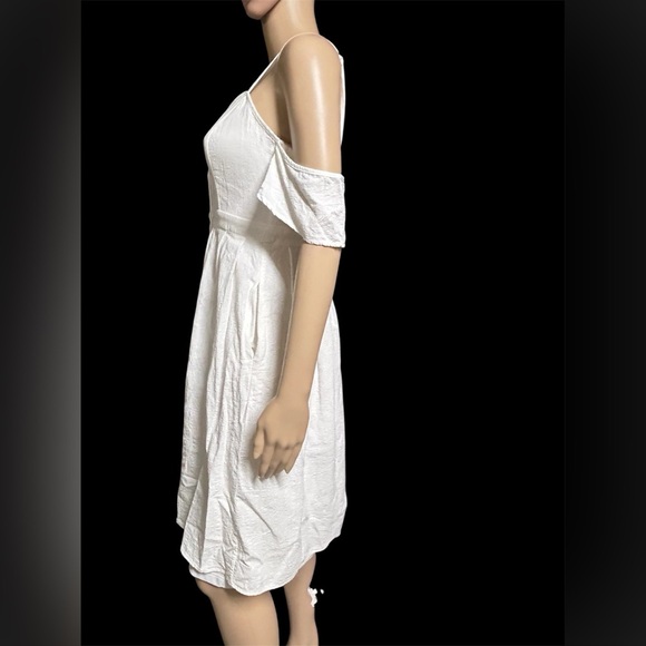 Lulu's I’ve Got Love White Off The Shoulder Midi Sun Vacation Dress Women Sz XS - Picture 9 of 13